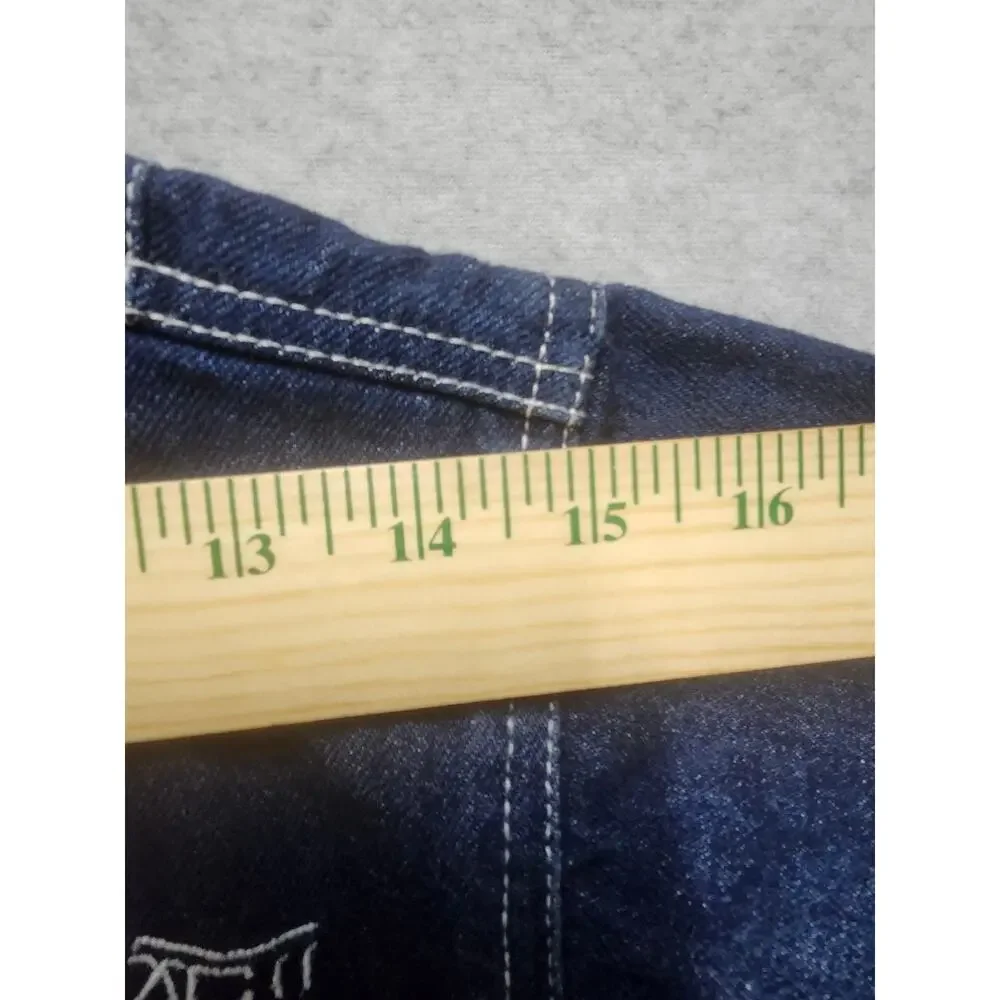 FUBU Denim Jacket Youth Small 8-10 Blue Jean Trucker Hip Hop Y2K